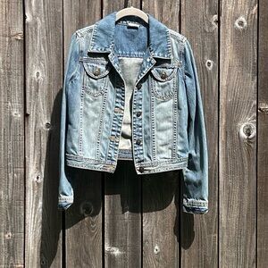 Converse denim jean jacket size XS